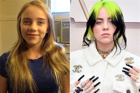 billie eilish age 13 compared to now